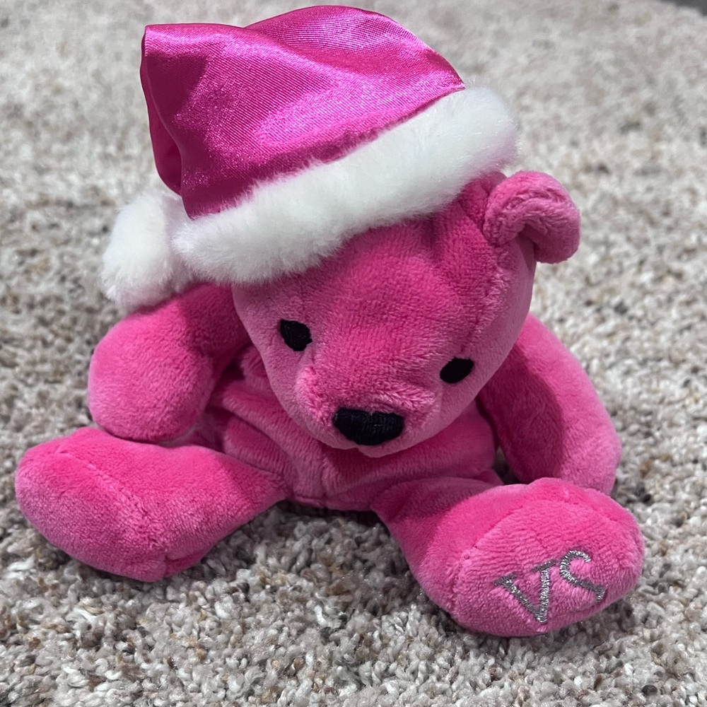 Victoria’s Secret Beanie Bear with Santa Hat